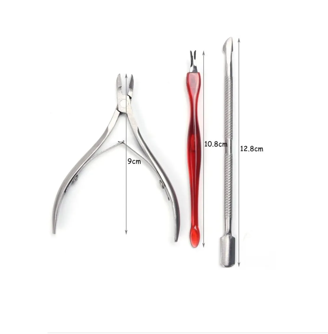 10 x 3 Piece Manicure Set Cuticle Cutter Nail Trimmer Nipper Pedicure Pack