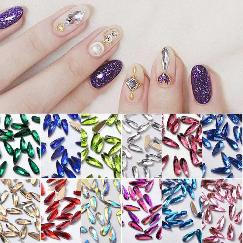 10Pcs 3D Nail Rhinestones