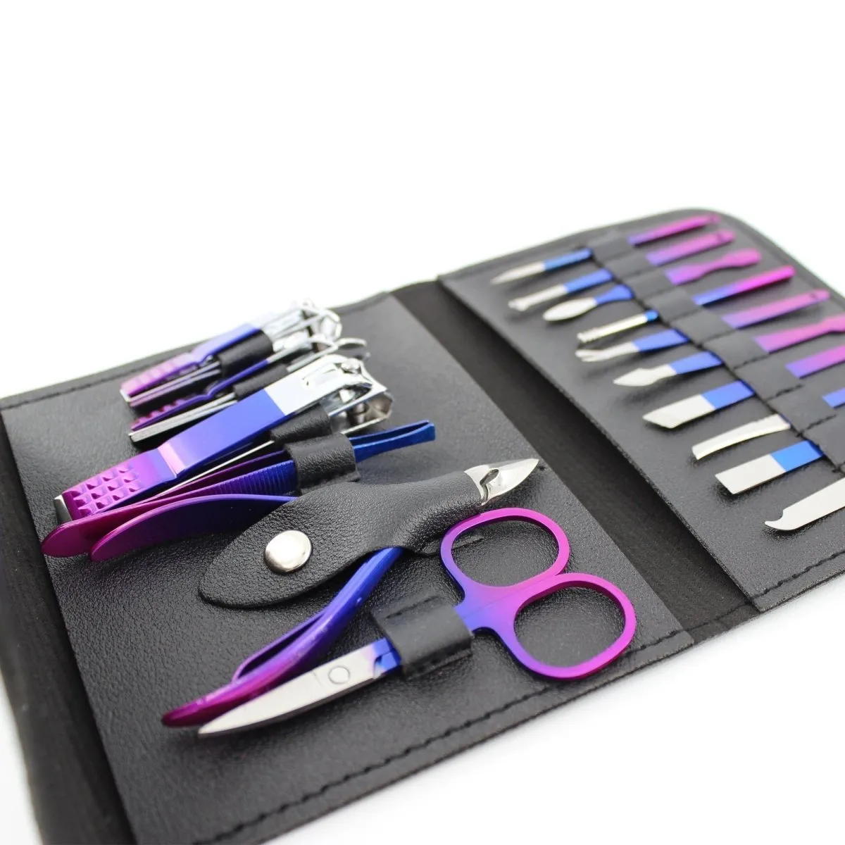 16-Piece Carbon Steel Manicure Kit, Nail Clippers Set