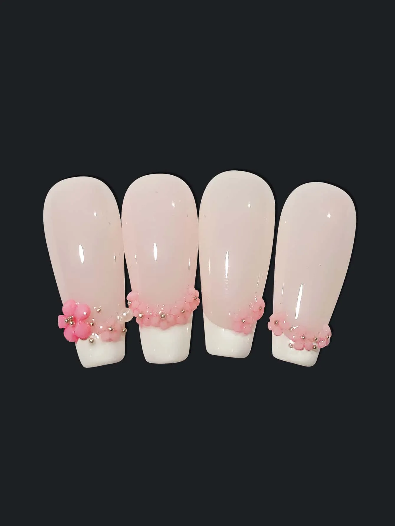 1pack Flower Shaped Nail Art Decoration