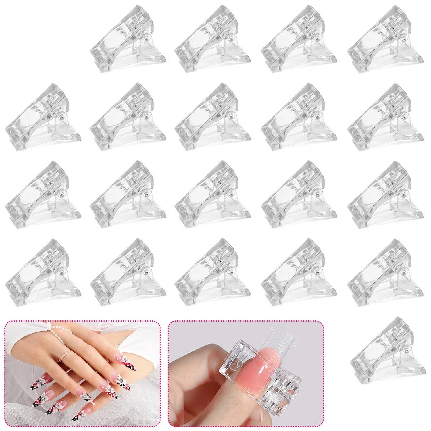 20-Piece: Nail Tip Clips