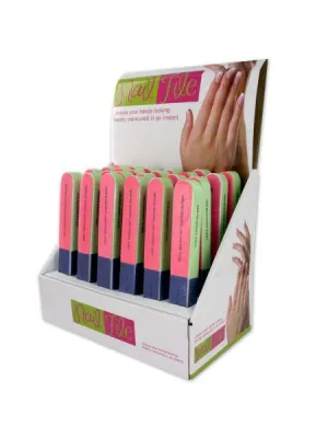 7-Way Nail File Countertop Display (Available in a pack of 24)