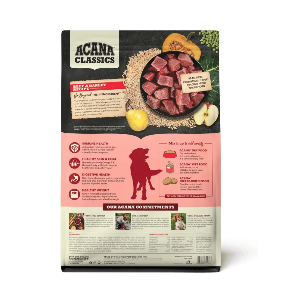 Acana Class Beef Barl Dry Dog Food