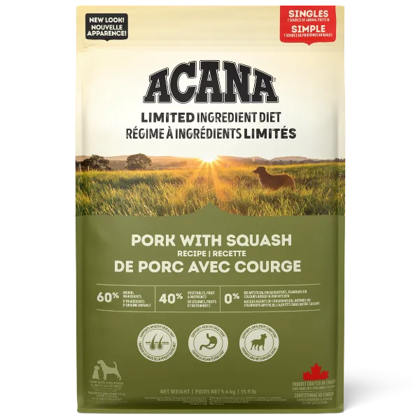 ACANA Singles Pork with Squash Recipe Dry Dog Food