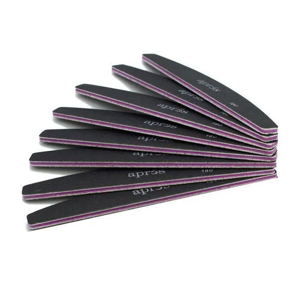 Aprés Nail Gel-X Nail Extensions - 100/180 Grit Nail File Set of 8