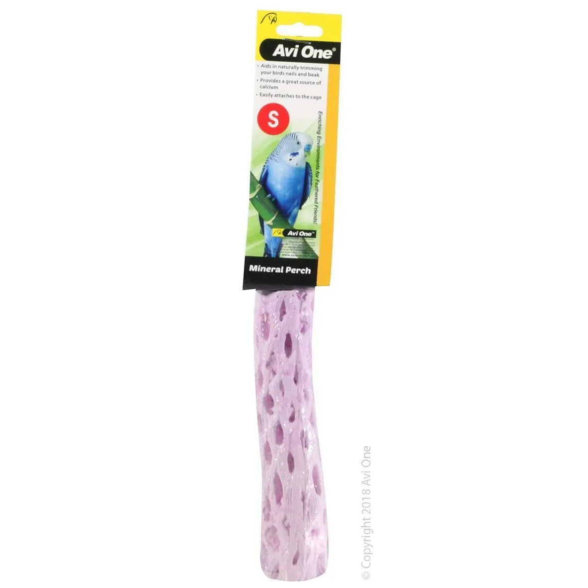 Avi One Mineral Bird Perch Calcium Root Small