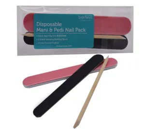 Barneys Disposable Mani or Pedi File and Buffer Pack