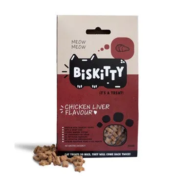 Biskitty cat biscuit treats chicken liver 200g