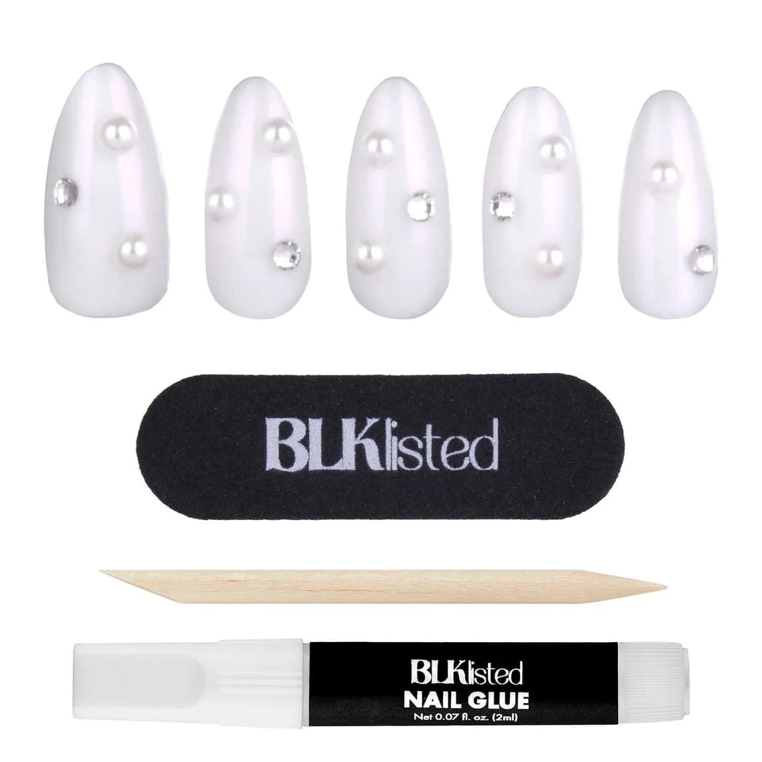 BLKlisted Instant Nails | Iced Out