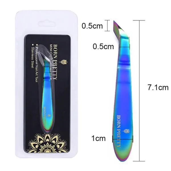 Born Pretty - Mini Nail Rainbow Cuticle Nipper #42844