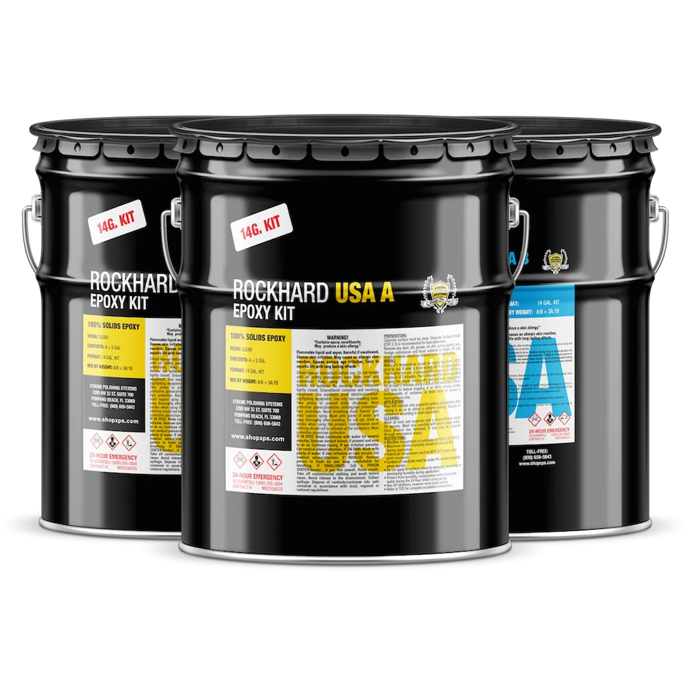 Premium 14 Gallon Bulk Epoxy Kit by Rockhard USA