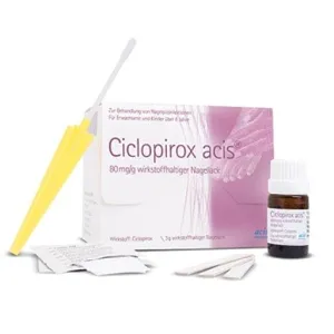 CICLOPIROX acis 80 mg, g active substance nail polish