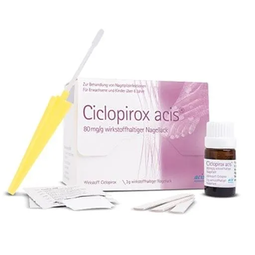 CICLOPIROX acis 80 mg, g active substance nail polish