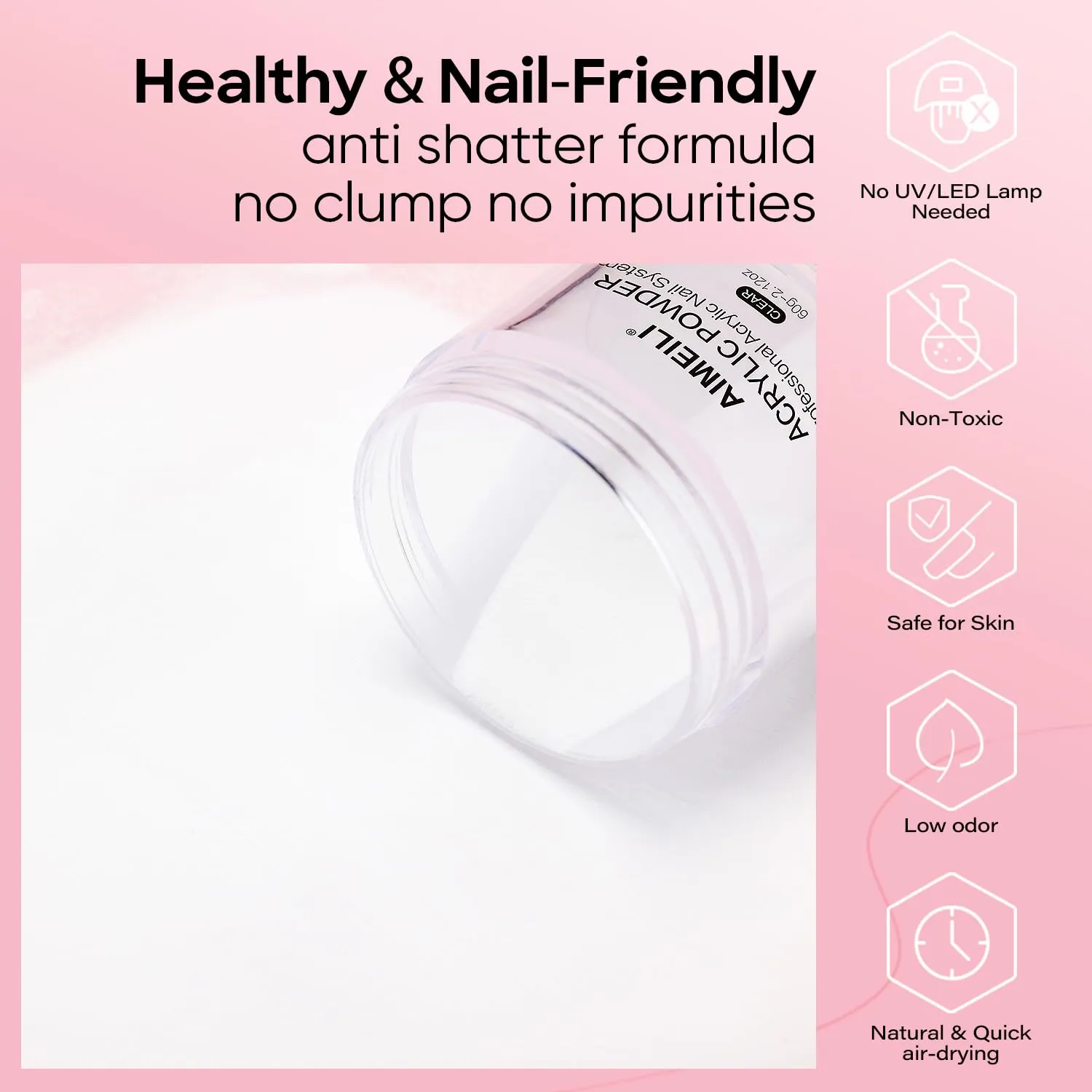 Clear Nail Acrylic Powder 60g