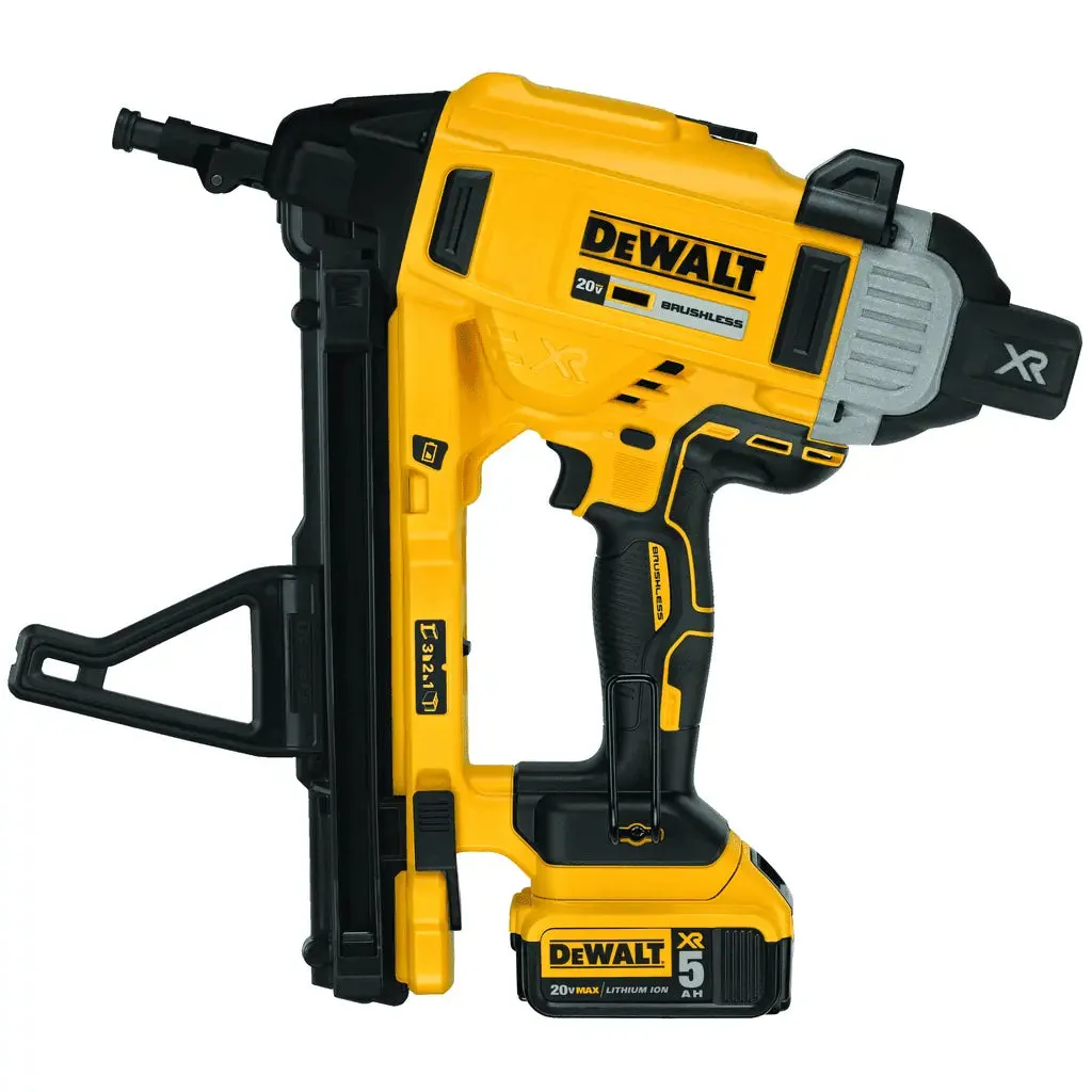 DeWalt 20V MAX* 1" Magazine Cordless Concrete Nailer Kit