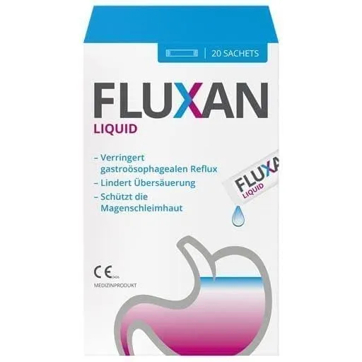 FLUXAN liquid sachet 20 pc burning sensation in stomach and nausea