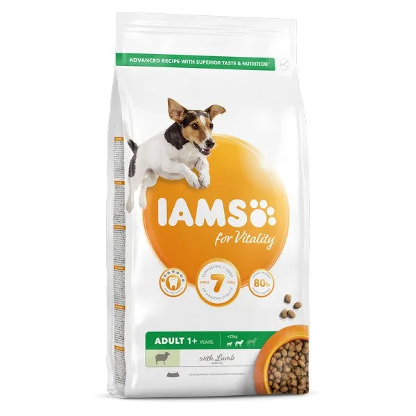 IAMS for Vitality Adult Small & Medium Breeds Lamb 2/12kg