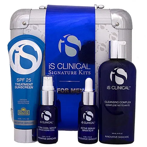 iS Clinical Mens Signature Skincare Kit - 5 Essential Products for Optimal Skin Health