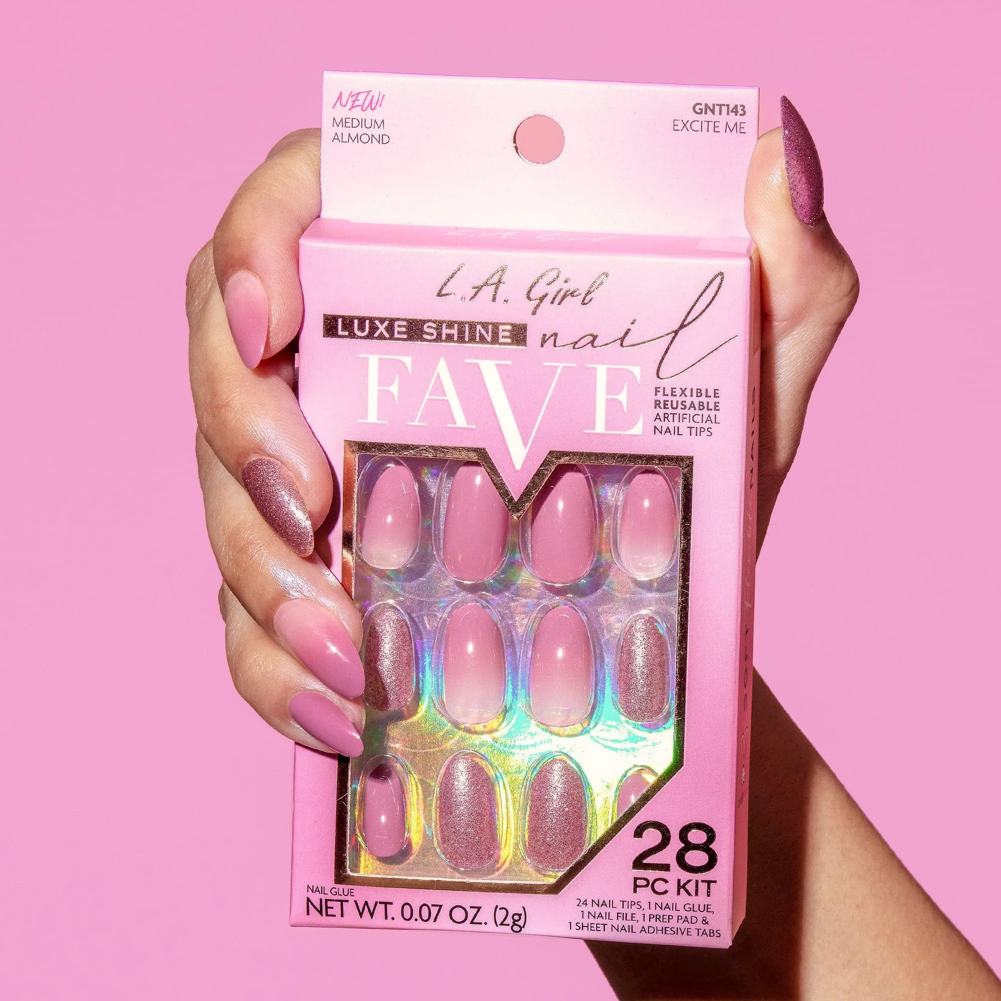 Luxe Shine Fave Nail Tips - Excite Me