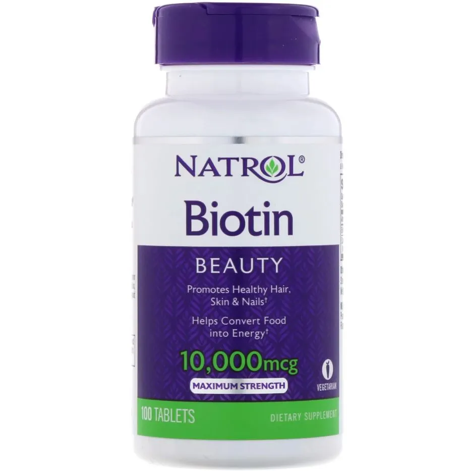 Natrol, Biotin, 60-100 Tablets