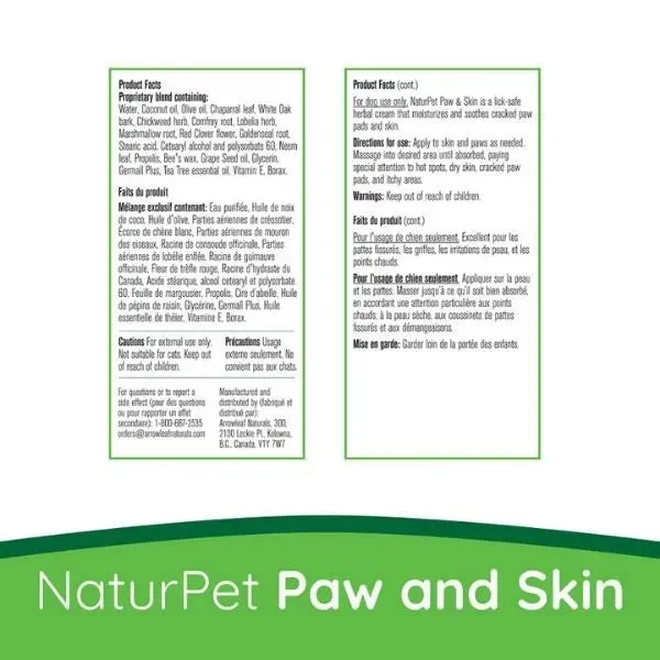 NaturPet Paw & Skin for Dogs 60ml