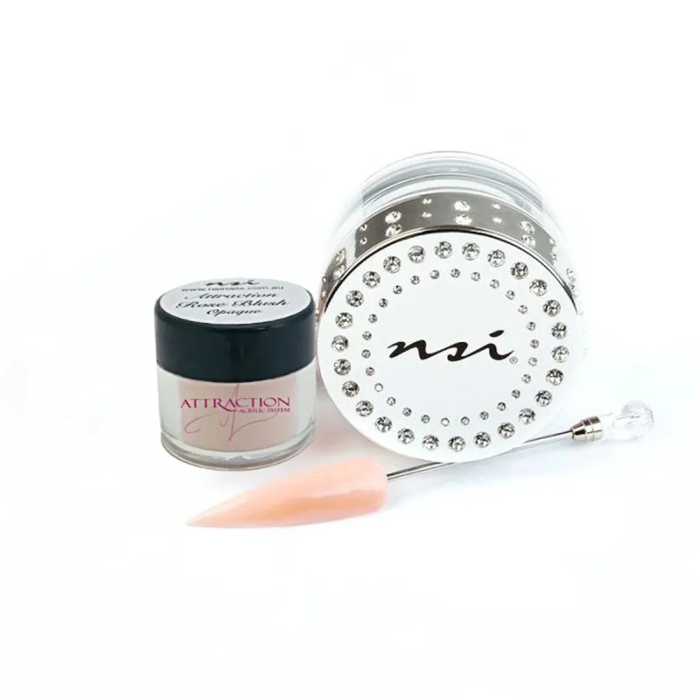 NSI Attraction Pink Acrylic Powder - Rose Blush Opaque 10g