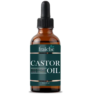 Organic Castor Oil for Hair Skin and Nails (2oz)