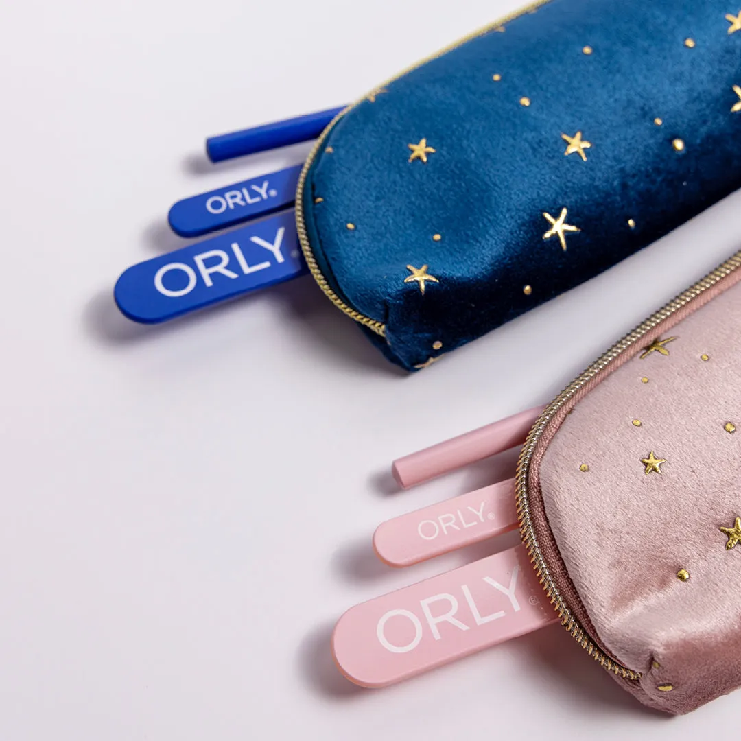 ORLY 3 Piece File Set With Pink Star Print Case