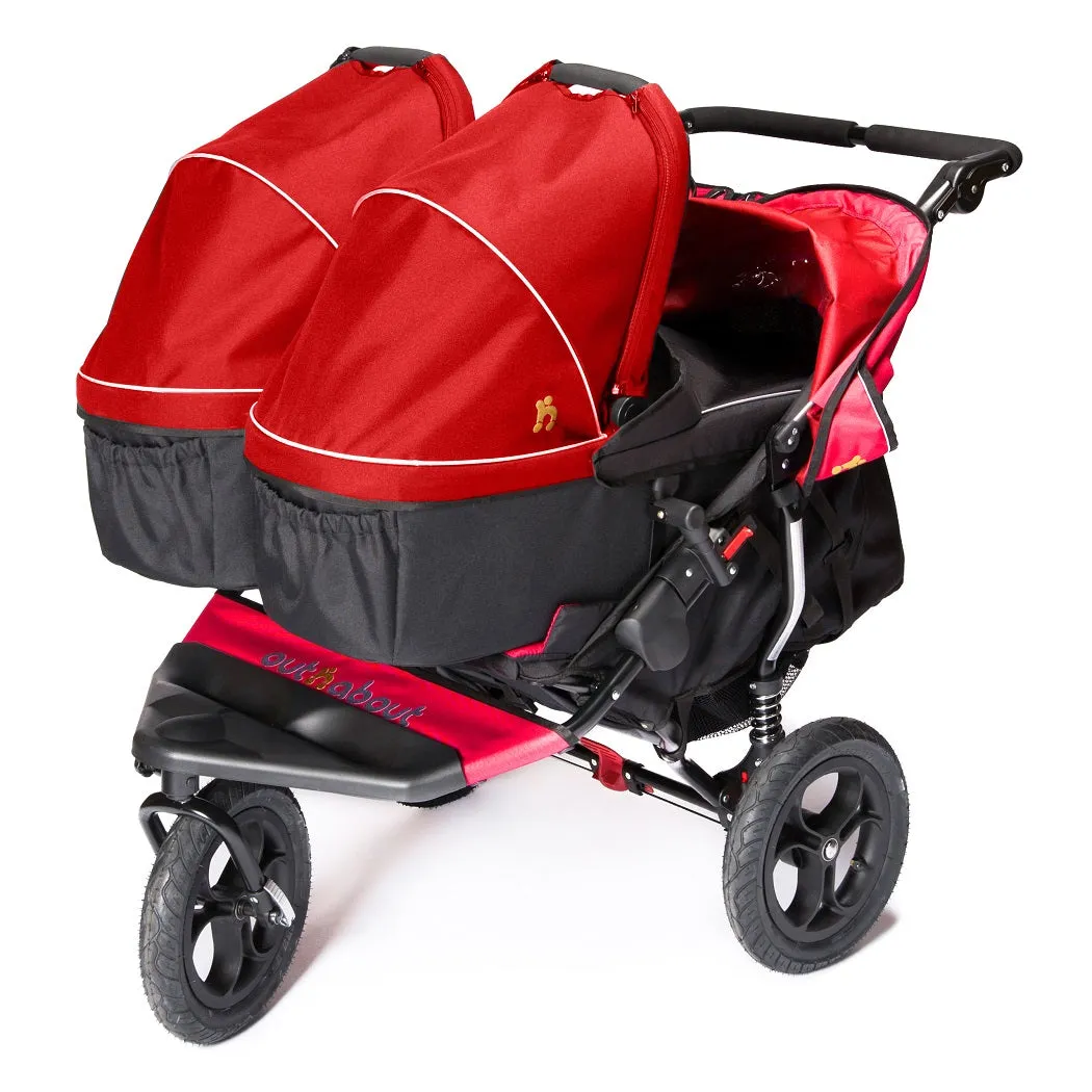 Out n About Nipper Double Carrycot - Hood Fabric (Carnival Red)