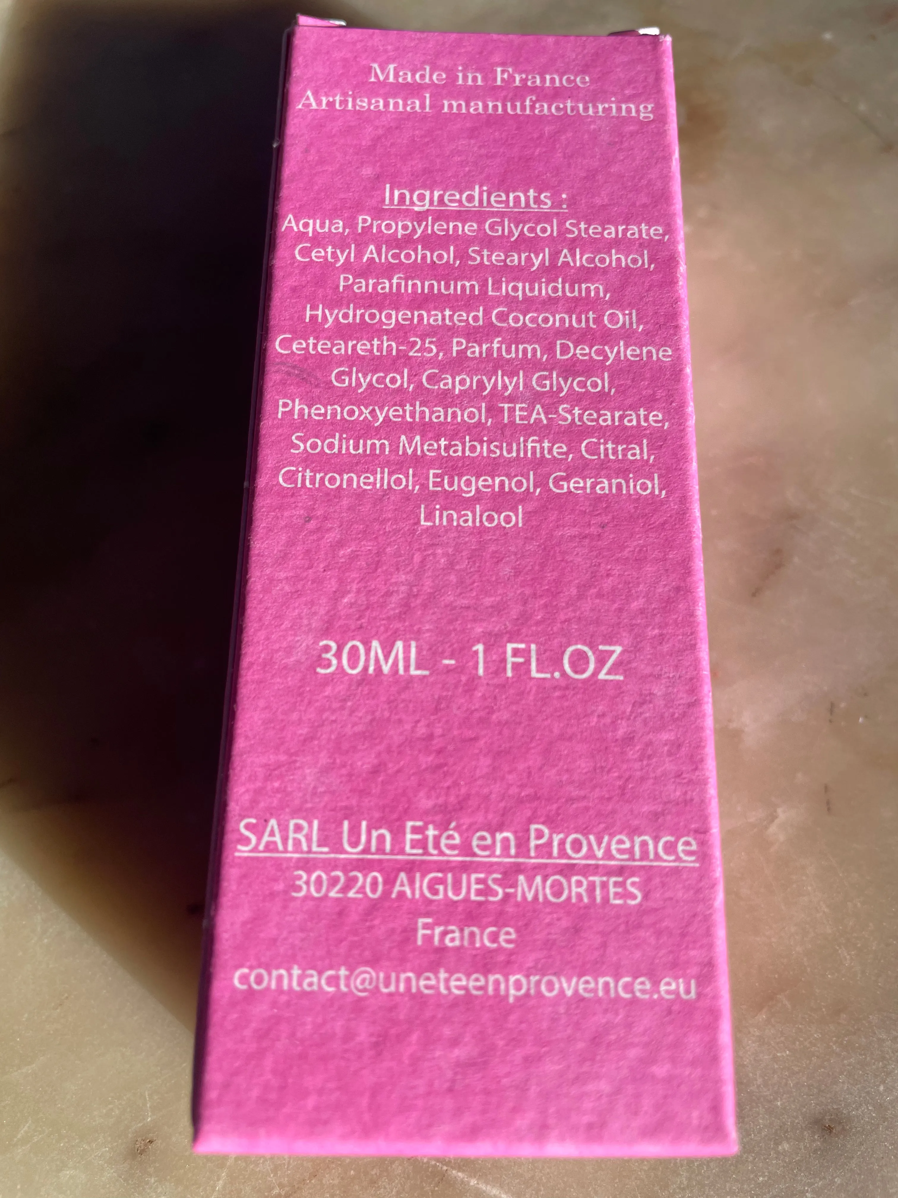 Provençal Rose Hand Cream 30ml