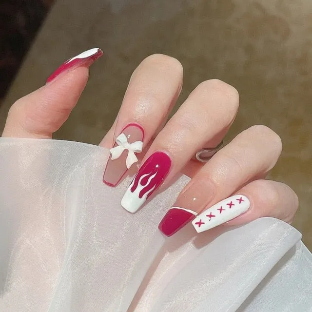 {SALE} Kawaii Press On nails Ready to Go False Nail SP16922