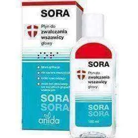 100ml SORA Liquid Head Lice Treatment with Dimethicone and Silicone Oils