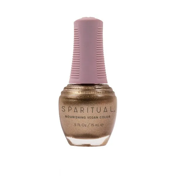 Sparitual Nourishing Lacquer Polish - Golden Thread - Gold Shimmer - 15ML