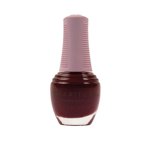 Sparitual Nourishing Lacquer Polish - Good Fortune - Dark Red Creme - 15ML