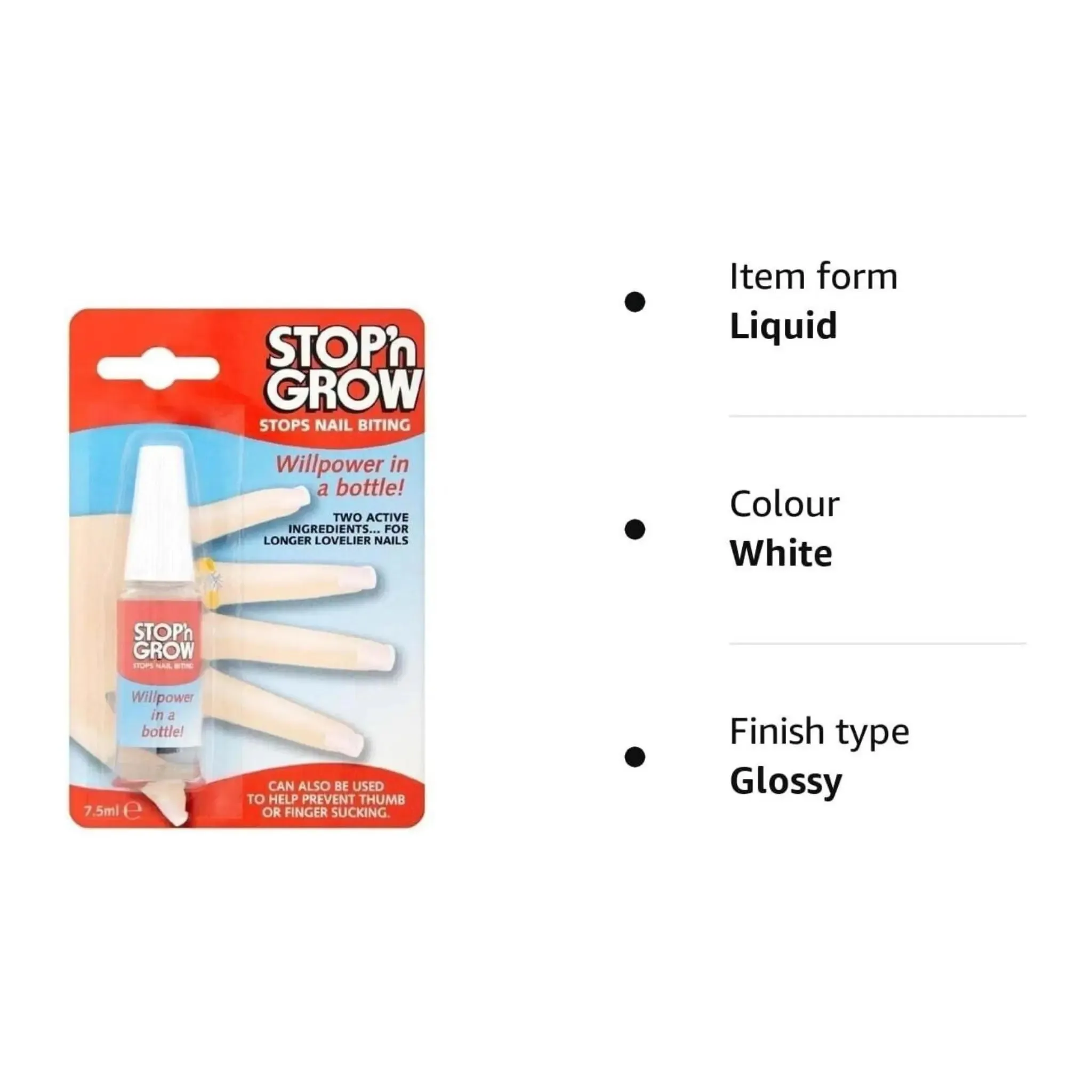 Stop'N Grow Nail Biting Solution -7.5ml