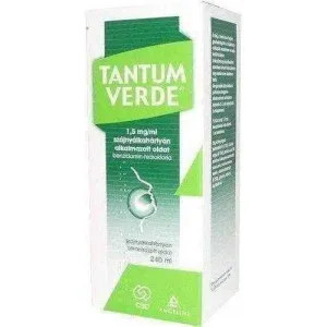 TANTUM VERDE liquid 240ml, benzydamine hydrochloride, antimicrobial mouth rinse