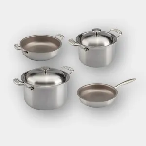 Zero-Toxic 8 Piece Cookware SET (4 Pieces   4 Lids)