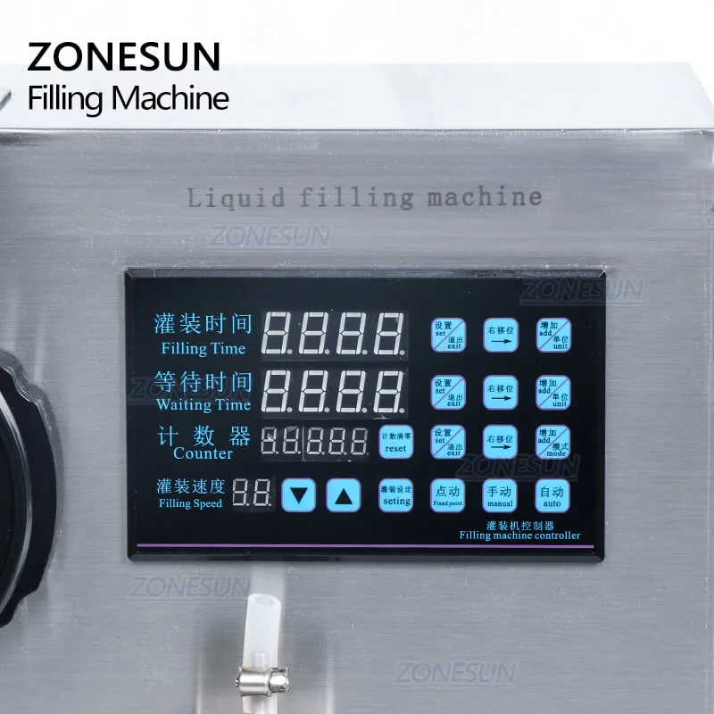 ZONESUN ZS-NP1 Semi Automatic Small Bottle Honey Liquid Filling Machine For Nail Polish Lip Gloss Essential Oil Cosmetics