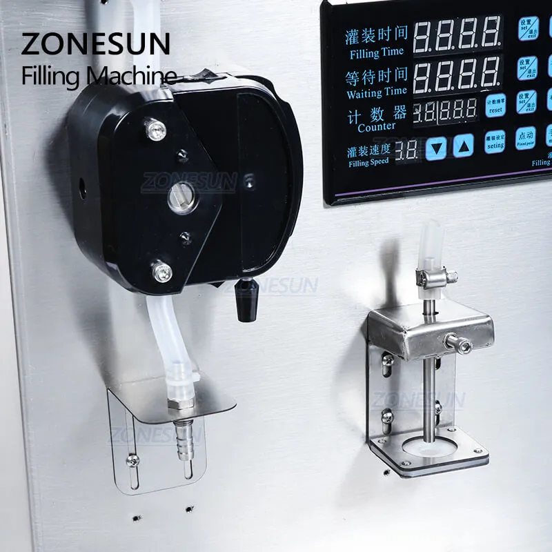 ZONESUN ZS-NP1 Semi Automatic Small Bottle Honey Liquid Filling Machine For Nail Polish Lip Gloss Essential Oil Cosmetics